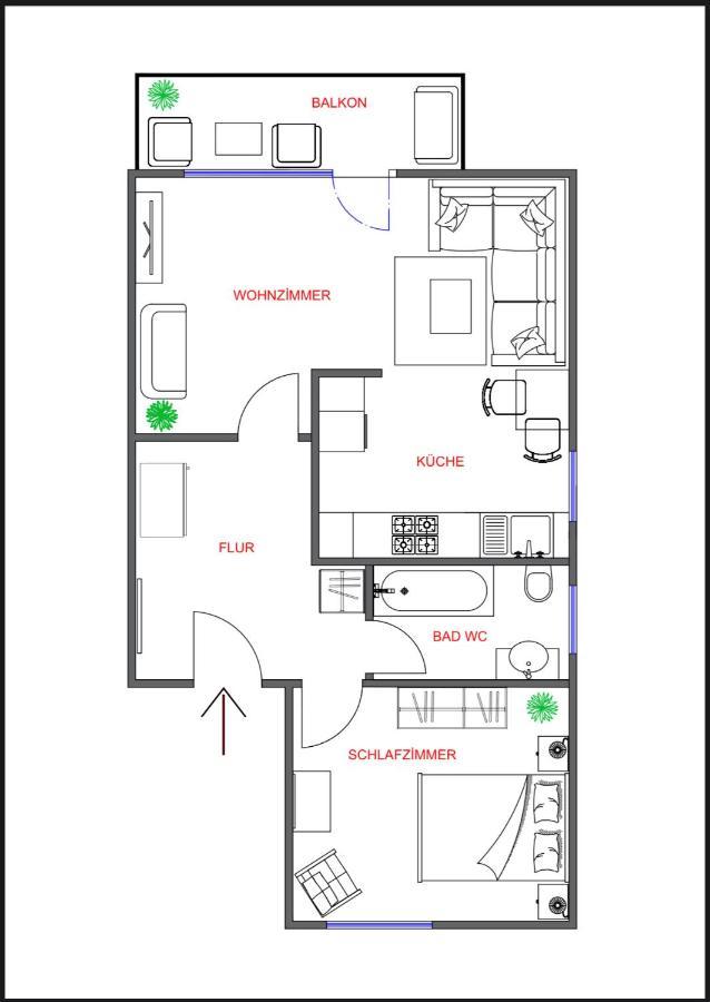 Kurstadt Apt Moderne 2Zkb Balkon-Pkw- Stellplatz Check-In 7-24 H Bad Nauheim Dış mekan fotoğraf